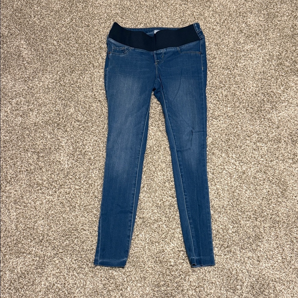 Old Navy Women's Maternity Dark Blue Skinny Jeans